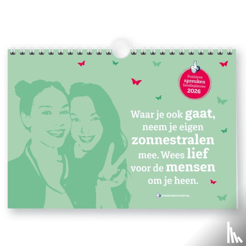  - Familieplanner positieve spreuken 2026