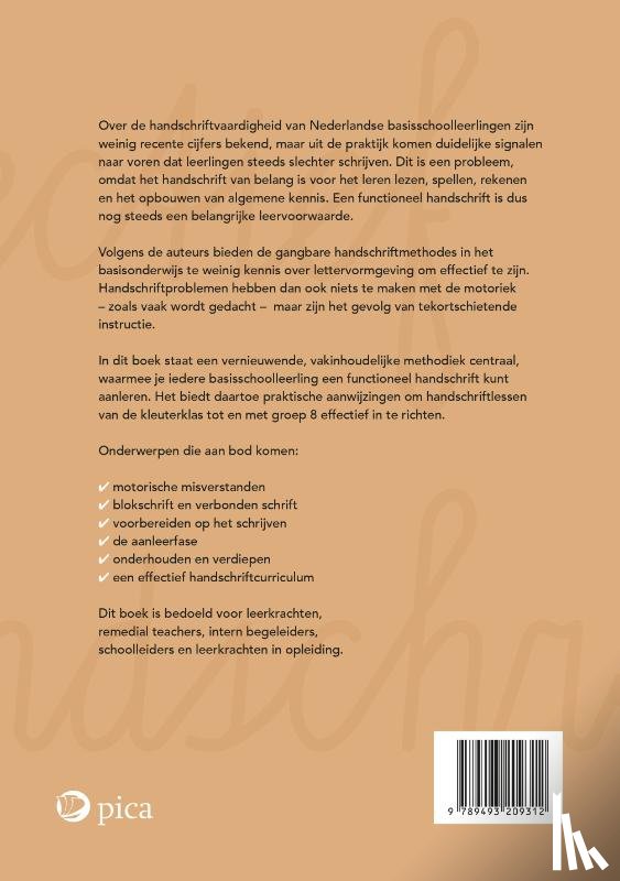 Turlings, Freek, Kuster, Sanne - Effectief handschriftonderwijs op de basisschool