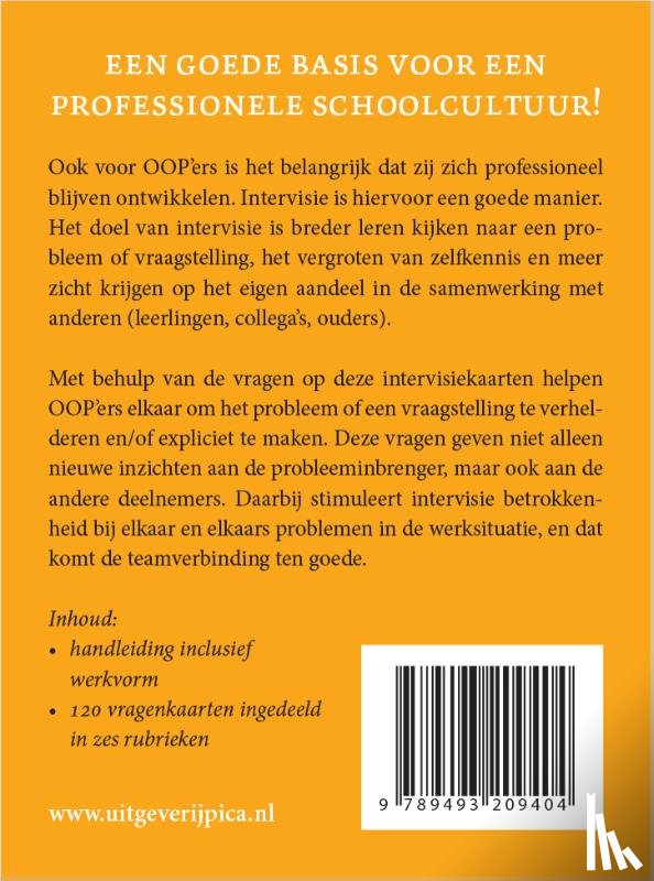 Kemeling, Marion, Hul, Reijer Jan van 't - Intervisiekaarten voor OOP