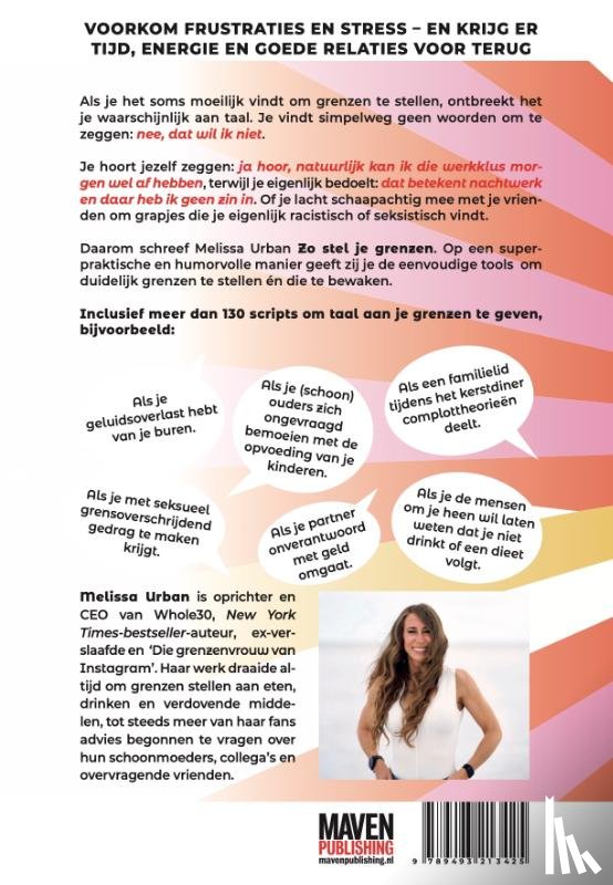 Urban, Melissa - Zo stel je grenzen