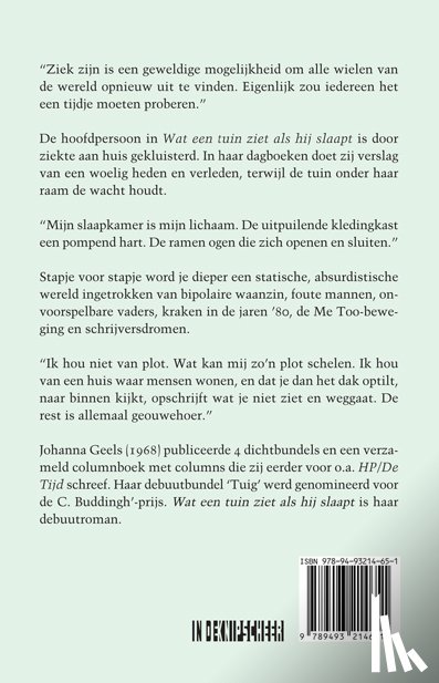 Geels, Johanna - Wat een tuin ziet als hij slaapt