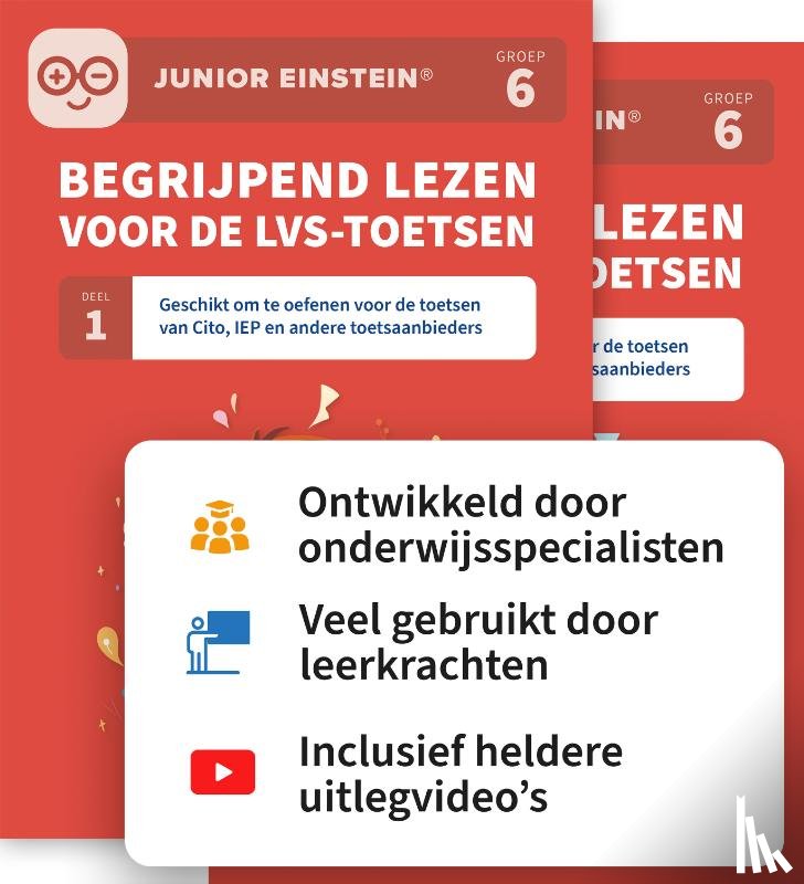  - Begrijpend lezen voor de LVS-toetsen - Deel 1 en 2 - Groep 6