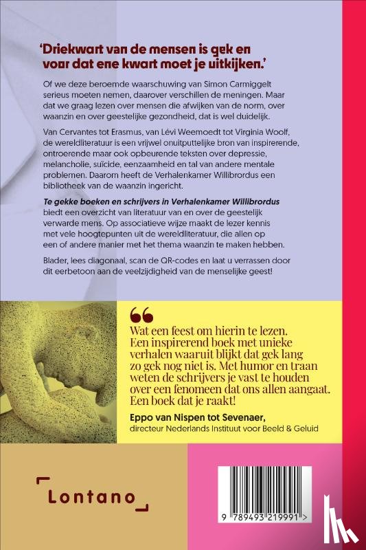 Hoorn, Marijn van - Te gekke boeken en schrijvers in Verhalenkamer Willibrordus