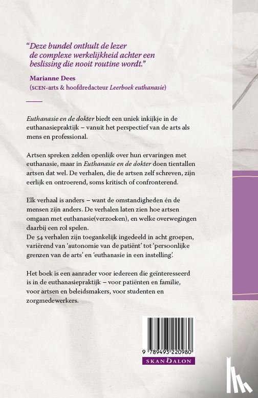 Boer, Theo, Groenewoud, Stef, Ligtenberg, Wieke - Euthanasie en de dokter