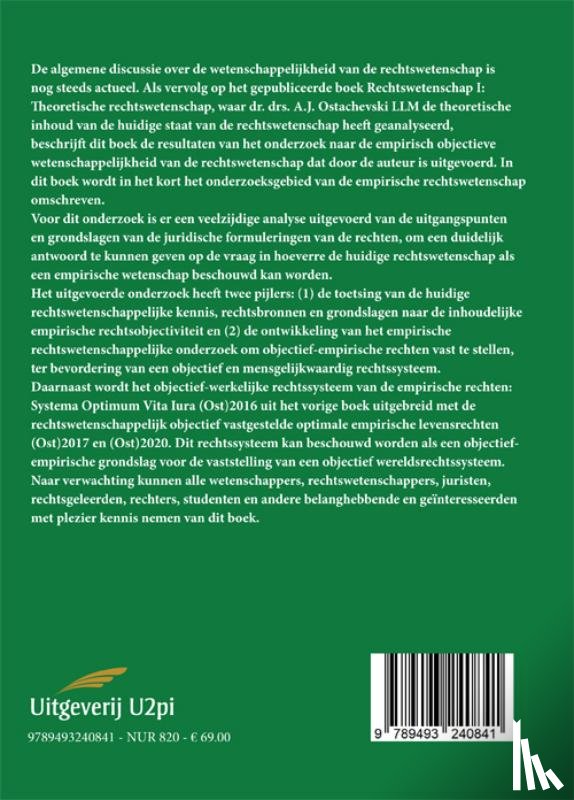 Ostachevski, A.J. - Empirische rechtswetenschap