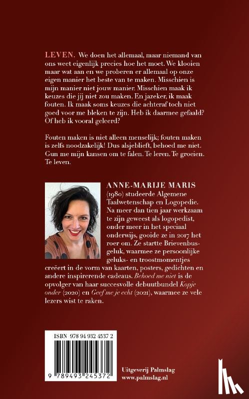 Maris, Anne-Marije - Behoed me niet
