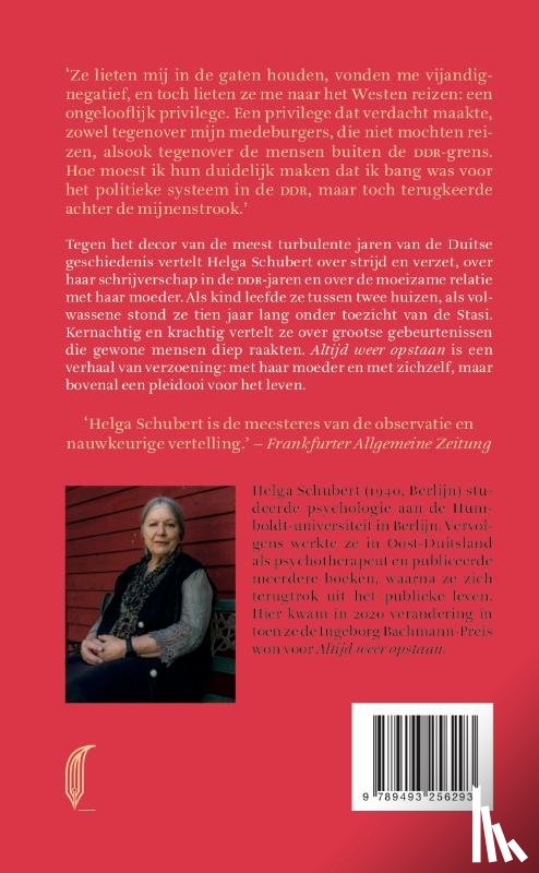 Schubert, Helga - Altijd weer opstaan