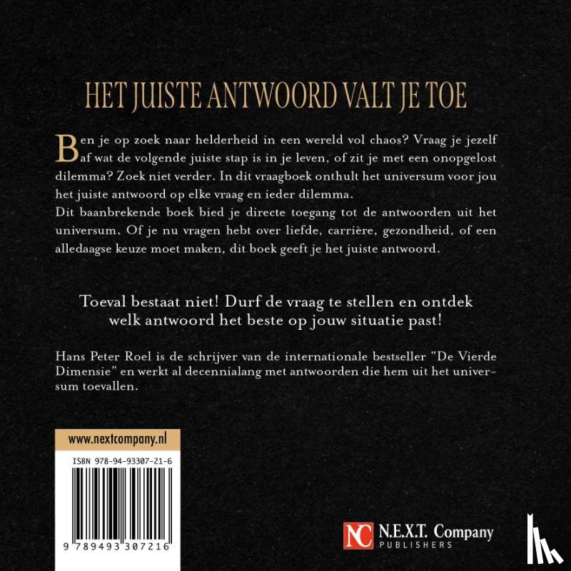 Roel, Hans Peter - Antwoorden uit het universum