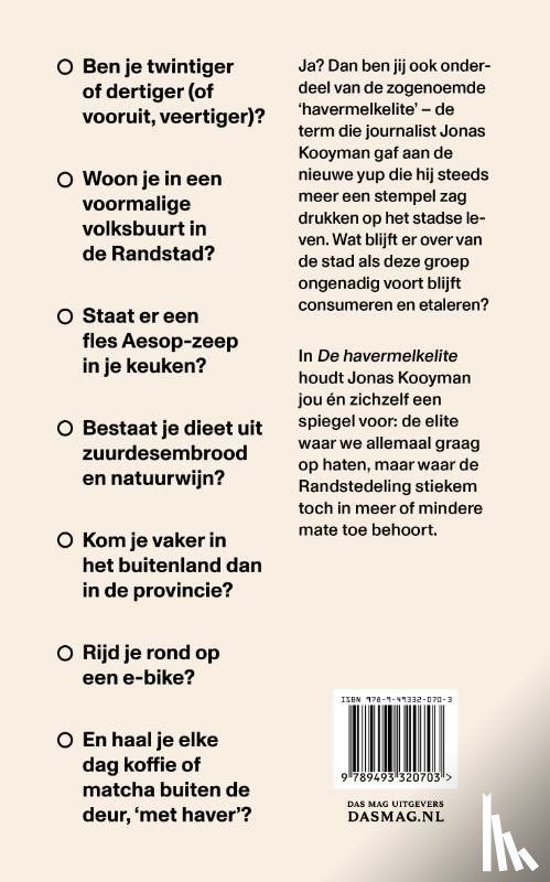 Kooyman, Jonas - De havermelkelite