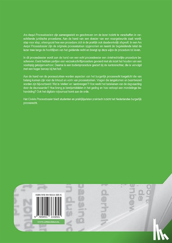 Vos, Petra - Het civiele procesdossier