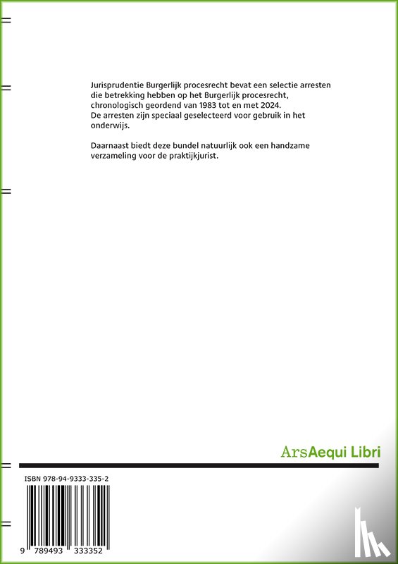  - Jurisprudentie Burgerlijk procesrecht 1983-2024