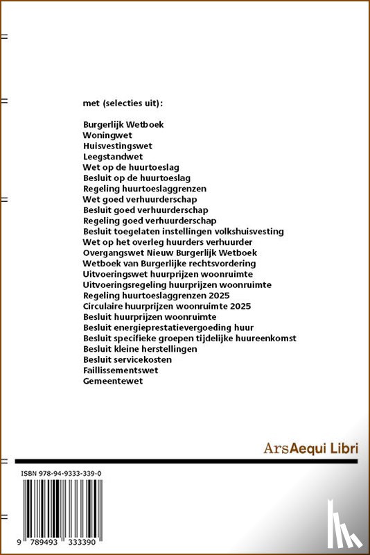  - Huurrecht 2025