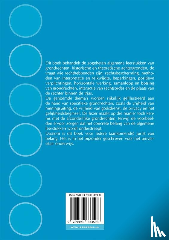 Nieuwenhuis, Aernout - Hoofdstukken grondrechten - zesde druk