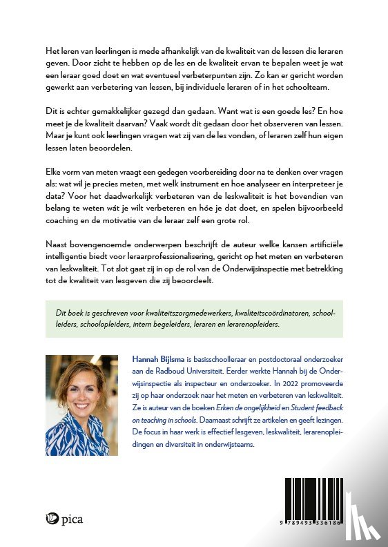 Bijlsma, Hannah - Zicht op de les