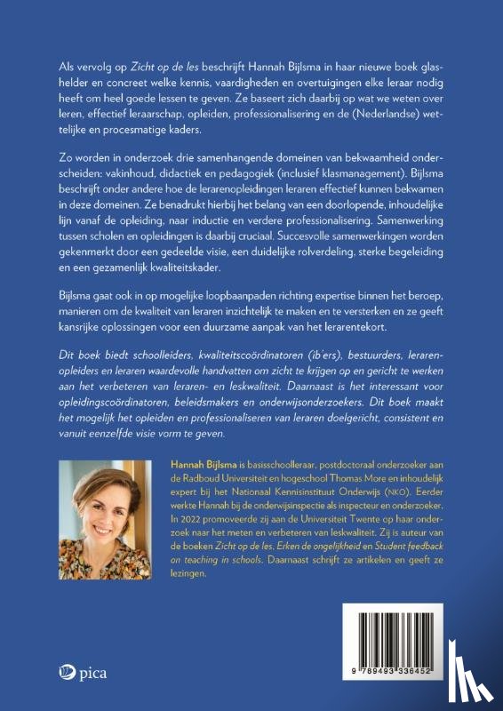 Bijlsma, Hannah - Zicht op de leraar