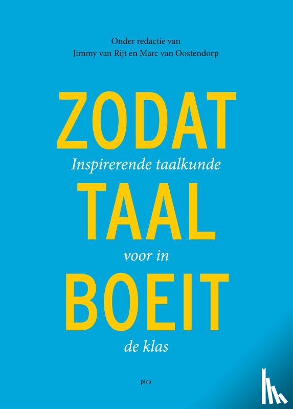 Rijt, Jimmy van, Oostendorp, Marc van - Zodat taal boeit
