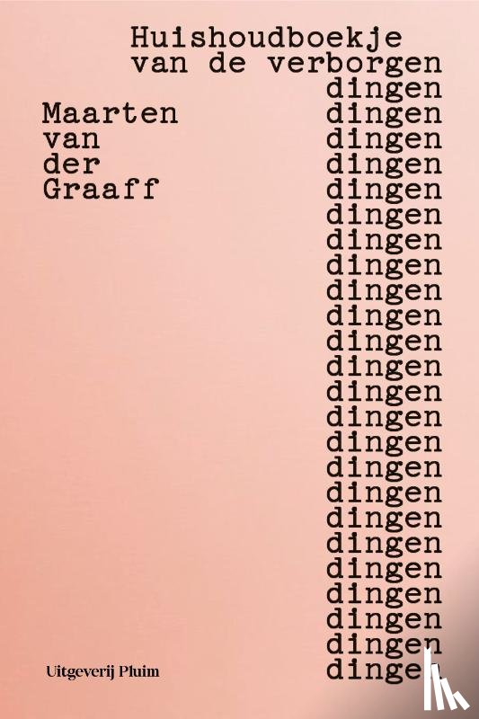Graaff, Maarten van der - Huishoudboekje van de verborgen dingen