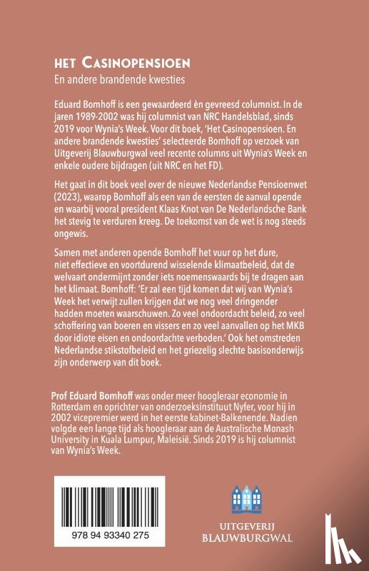 Bomhoff, Eduard - Het Casinopensioen