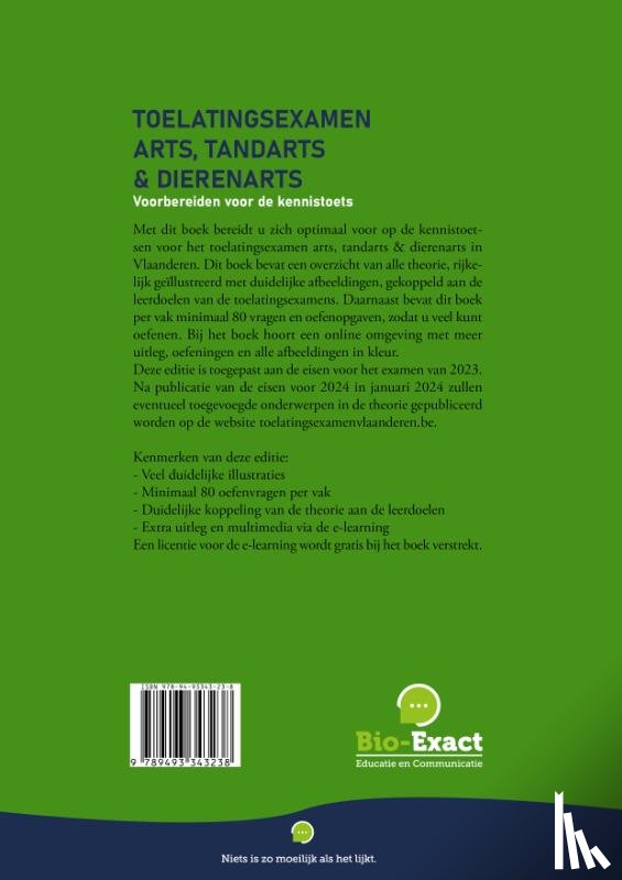 Dirkse, Christine, Vreugdenhil, Arjen - Toelatingsexamen arts, tandarts en dierenarts