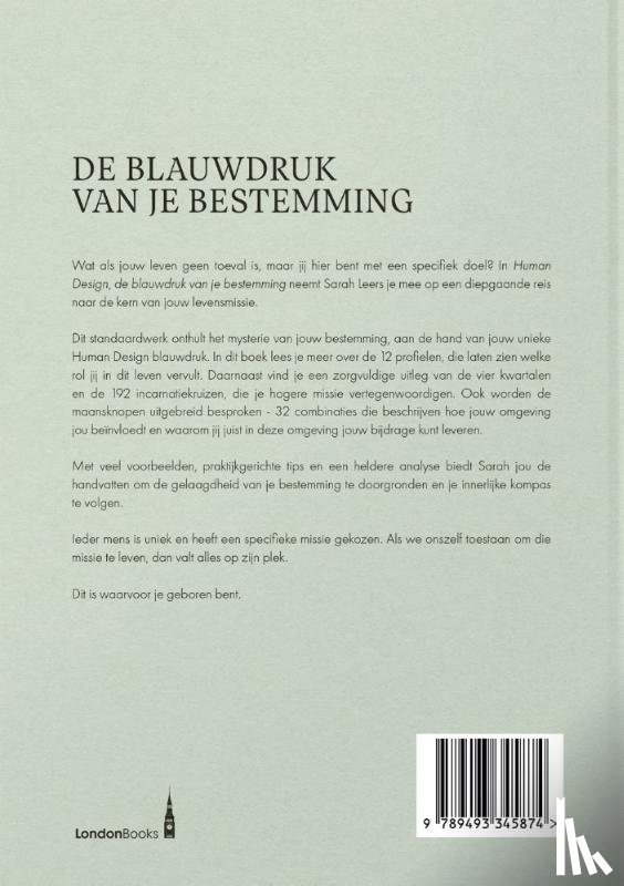 Leers, Sarah - Human Design, de blauwdruk van je bestemming