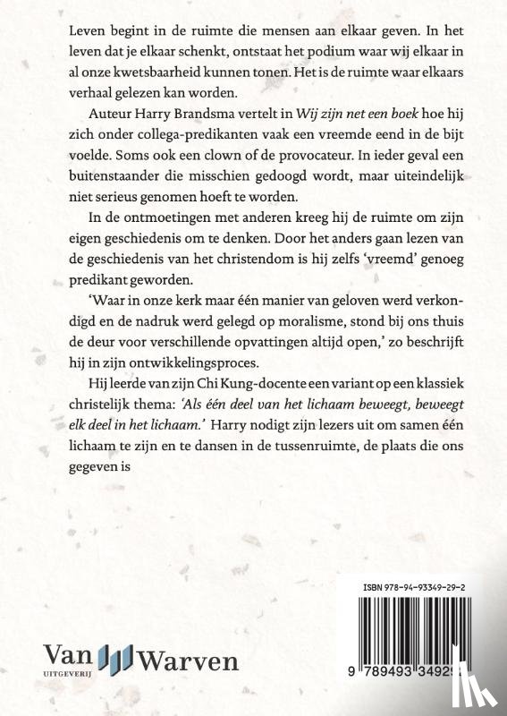 Brandsma, Harmen Elisa - Wij zijn net een boek