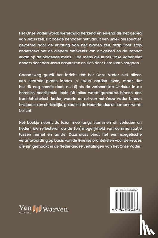 Stam, Nijs - Het Onze Vader in het leven van Jezus