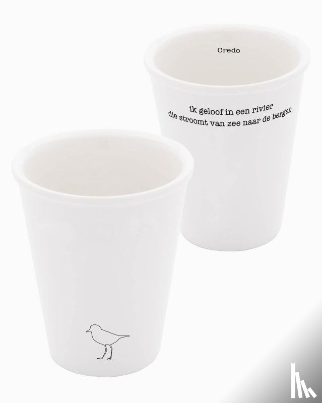 Campert, Remco - Porseleinen beker 'Credo' (set van 2)