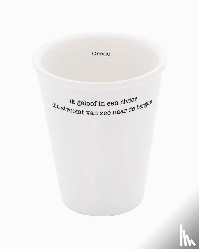 Campert, Remco - Porseleinen beker 'Credo' (set van 2)