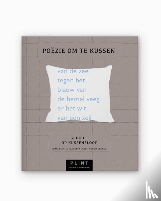 Hussem, Willem - Plint kussensloop 'zet het blauw' Willem Hussem