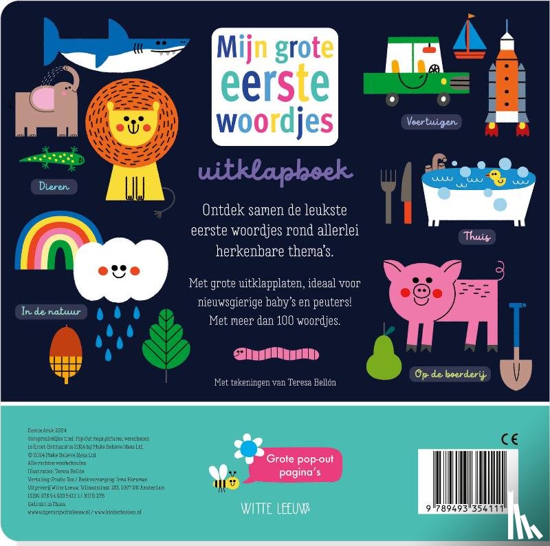  - Mijn grote eerste woordjes uitklapboek