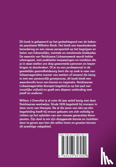 Overvliet, Willem J. - Reichiaanse lichaamsgerichte therapie