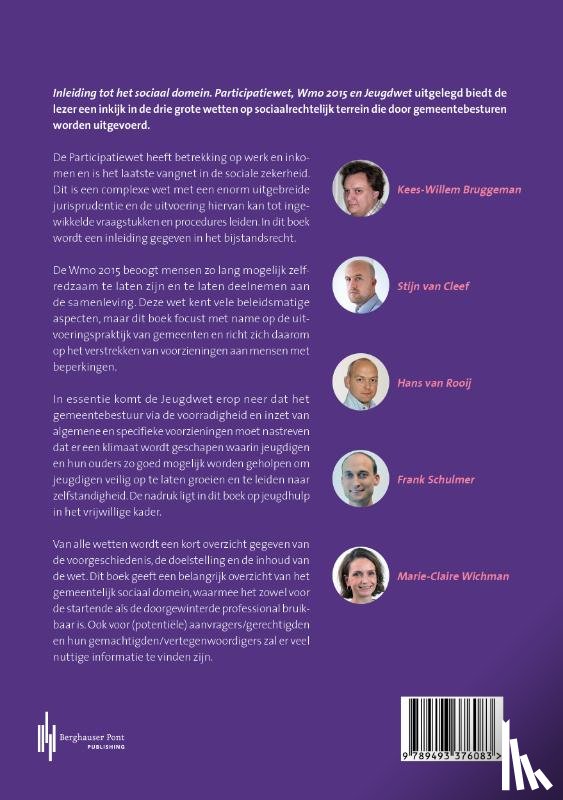 Rooij, Hans van, Bruggeman, Kees-Willem, Schulmer, Frank, Cleef, Stijn van, Wichman, Marie-Claire - Inleiding tot het sociaal domein