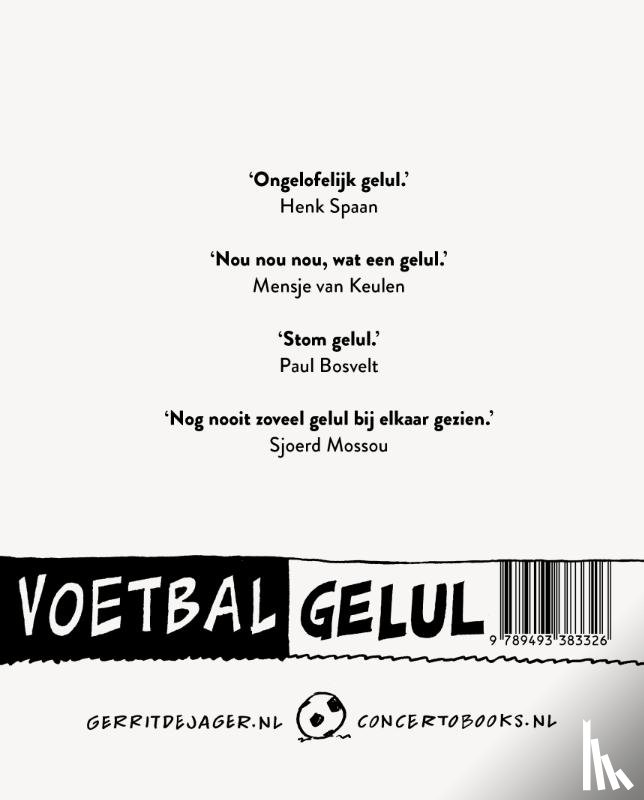 Jager, Gerrit de - Voetbalgelul