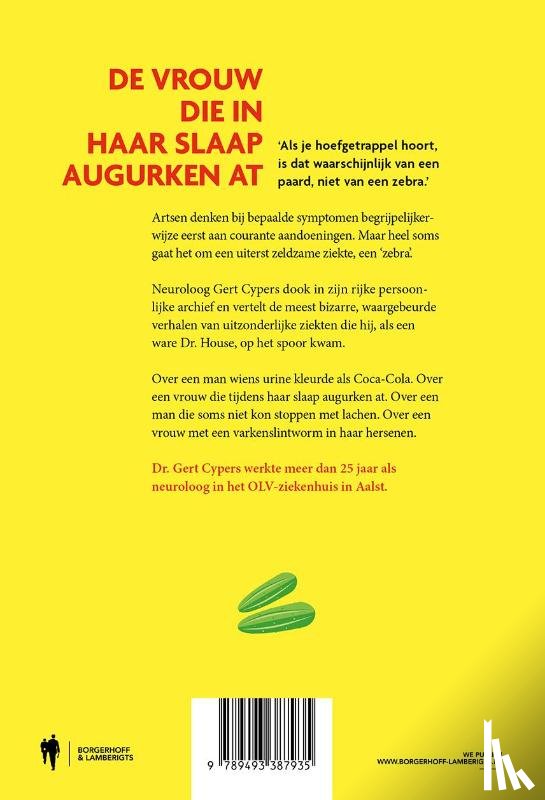 Cypers, Gert - De vrouw die in haar slaap augurken at