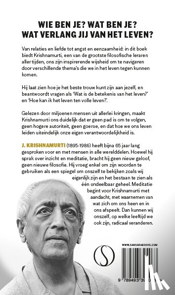 Krishnamurti - Wat doe jij met je leven?