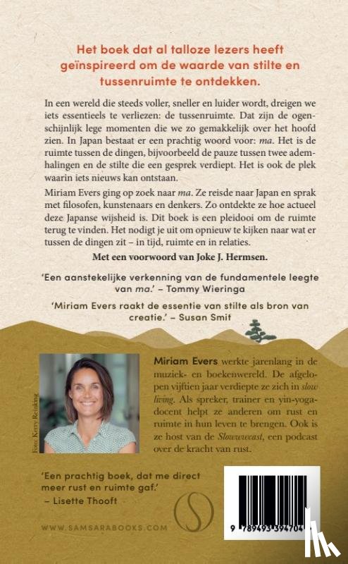 Evers, Miriam - De Japanse wijsheid van Ma