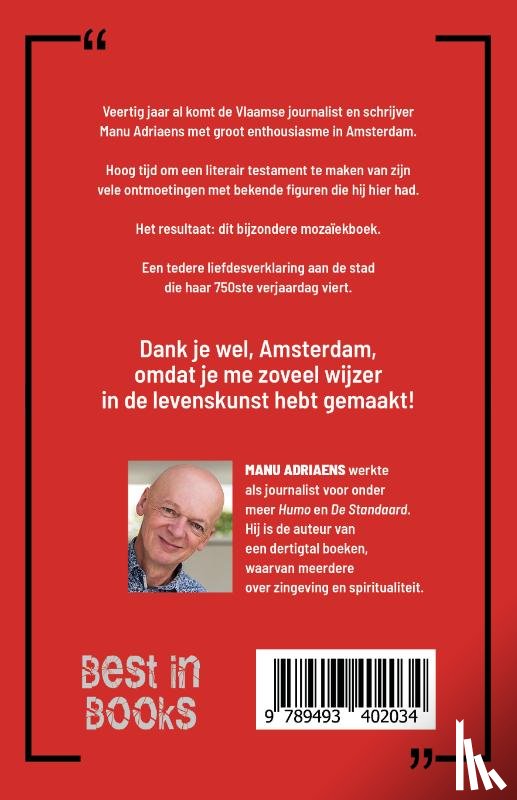 Adriaens, Manu - De wijsheid van Amsterdam
