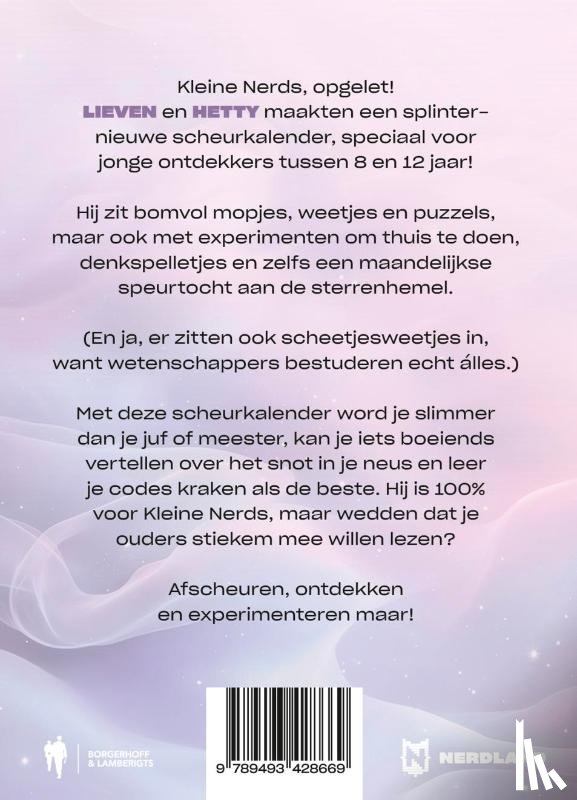 Scheire, Lieven, Helsmoortel, Hetty - Scheurkalender voor Kleine Nerds 2026