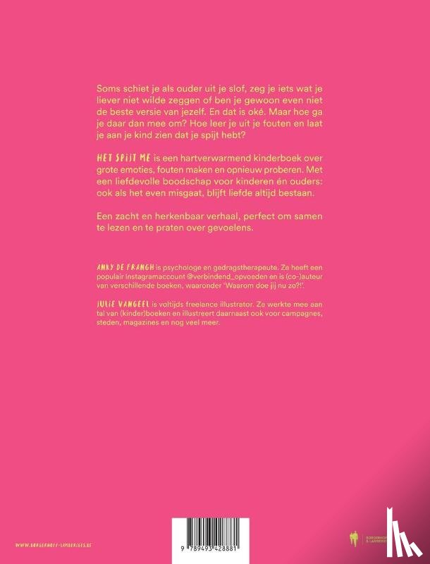 Frangh, Anky De, Vangeel, Julie - Het spijt me