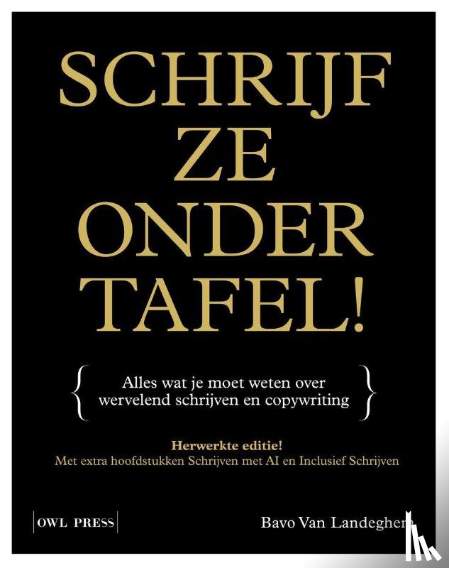 Landeghem, Bavo van - Schrijf ze onder tafel!