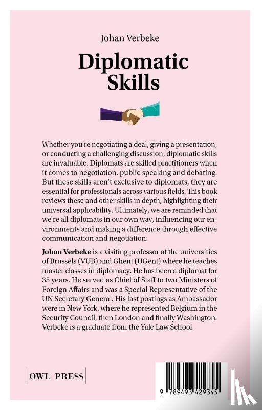 Verbeke, Johan - Diplomatic skills
