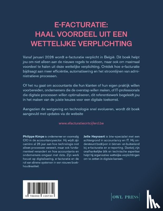 Kimpe, Philippe, Heyvaert, Jelle - E-facturatie ontcijferd