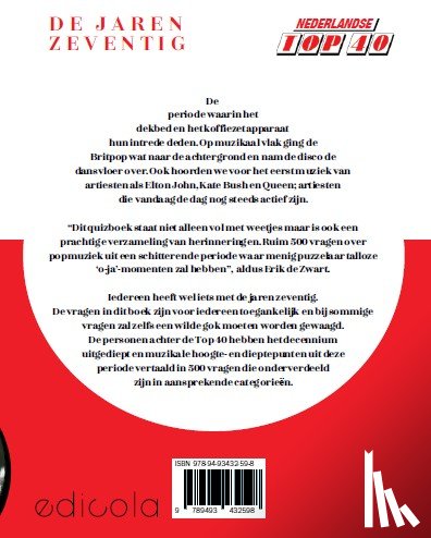 Bogaart, Martijn van den - Top 40 Quizboek jaren 70