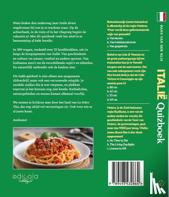 Klis, Hans van der - Italië Quizboek