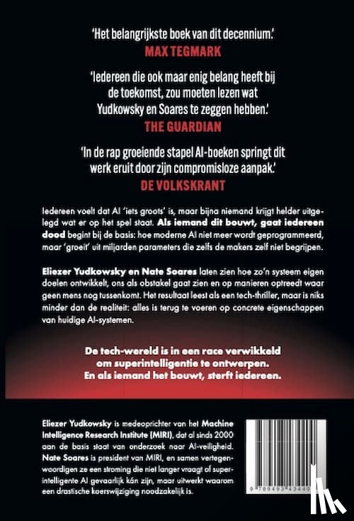 Yudkowsky, Eliezer, Soares, Nate - Als iemand dit bouwt, gaat iedereen dood