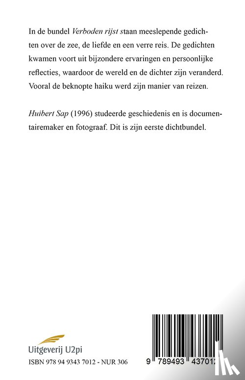Sap, Huibert - Verboden rijst