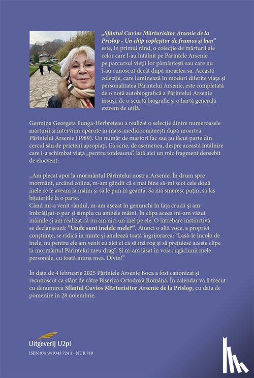 Pungă-Herbreteau, Georgeta Germina - Sfântul Cuvios Mărturisitor Arsenie de la Prislop