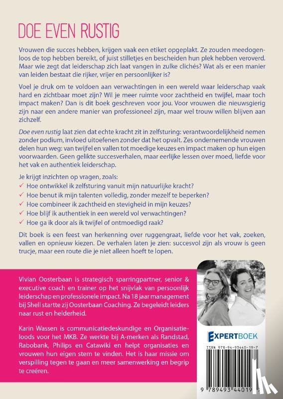 Wassen, Karin, Oosterbaan, Vivian - DOE EVEN RUSTIG