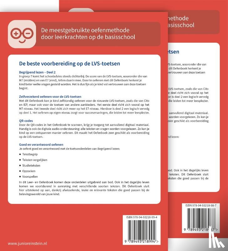  - Begrijpend lezen voor de LVS-toetsen - Deel 1 en 2 - Groep 7