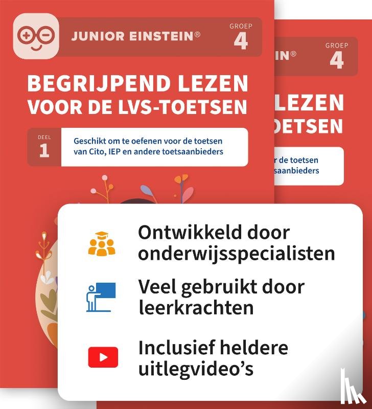  - Begrijpend lezen voor de LVS-toetsen set - Deel 1 en 2 - Groep 4